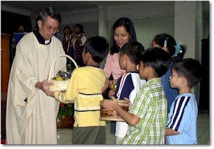 The Holy Spirits inspirations continued with the homily/sharing of Fr. Nico Dumais, SJ